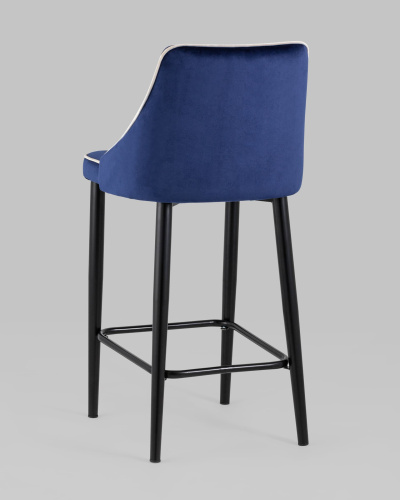 Стул полубарный Коби велюр синий. Фото №7
