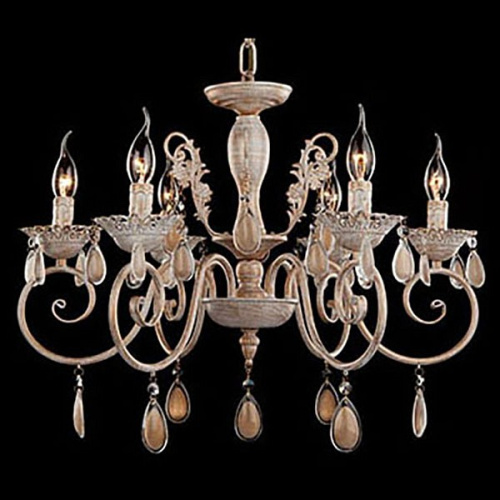 Подвесная люстра Eurosvet Galatea 10009/6 золото с белым. Фото №1