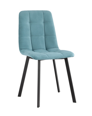 Стул Oliver Square велюр пыльно-голубой. Фото №2