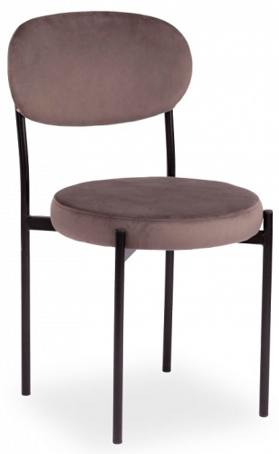 Стул REVO (mod. 7033) ткань/металл, 47х54х82 см, высота до сиденья 47 см, темно-серый barkhat 14/черный (поставляется по 4 шт). Фото №1