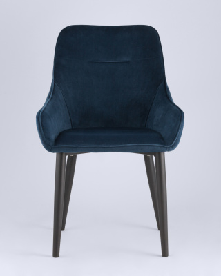 Стул Диана велюр сине-зеленый. Фото