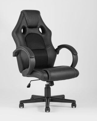 Кресло игровое TopChairs Renegade черное фото Кресло игровое TopChairs Renegade черное. Фото №5
