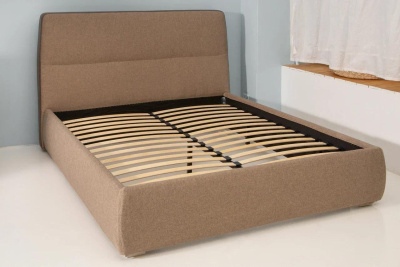 Кровать с ортопедическим основанием и ящиком Сканди 1.8 Жемчужно-белый. Фото