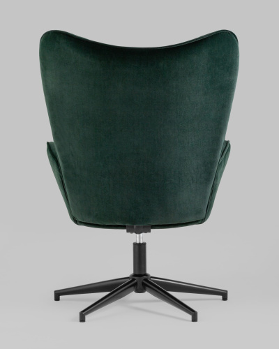 Кресло Филадельфия велюр изумрудный ножка черная. Фото №7