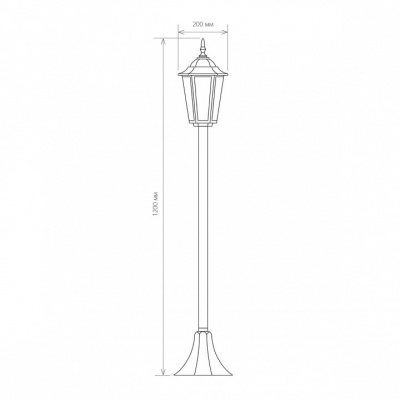 Наземный высокий светильник Elektrostandard GL 1014 a035746. Фото