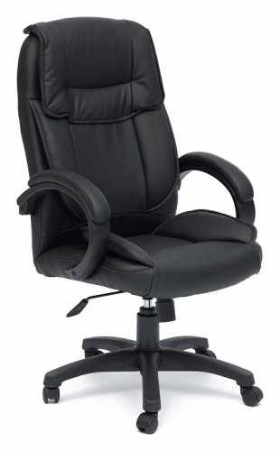 Компьютерное кресло OREON кож/зам, черный/черный перфорированный, 36-6/36-6/06 (id:  ). Фото №1