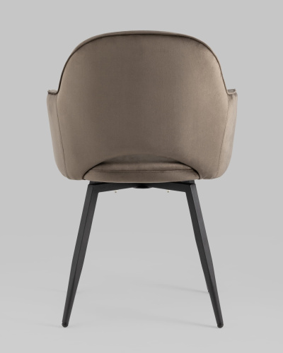 Стул Венера вращающийся велюр коричневый. Фото №6