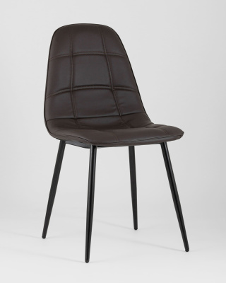 Стул Тейлор экокожа тёмно-коричневый фото Стул Тейлор экокожа тёмно-коричневый. Фото №3