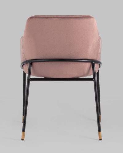 Стул Сандра велюр пыльно-розовый. Фото №6