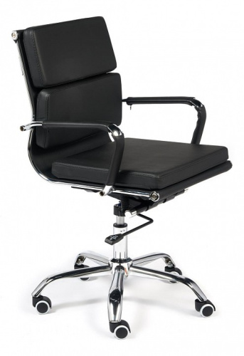 Кресло BESTO-LOW кож/зам, черный. Фото №1