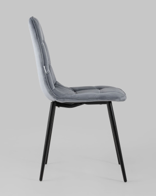 Стул Тейлор велюр серый. Фото №4