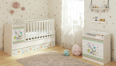 Комод пеленальный Polini Kids Simple 1580, белый. Фото №5