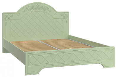 кровать Соня Премиум CO-323К (с ламелью и опорами) зелёный/силк грасс. Фото