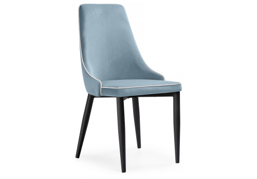 Стул Kora 1 light blue / white / black. Фото №1