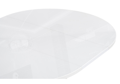 Стол стеклянный Ален 90 белый. Фото №4