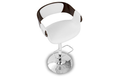 Стул барный JY1999 вишня/ белый. Фото