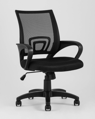 Кресло офисное TopChairs Simple черное фото Кресло офисное TopChairs Simple черное. Фото №3