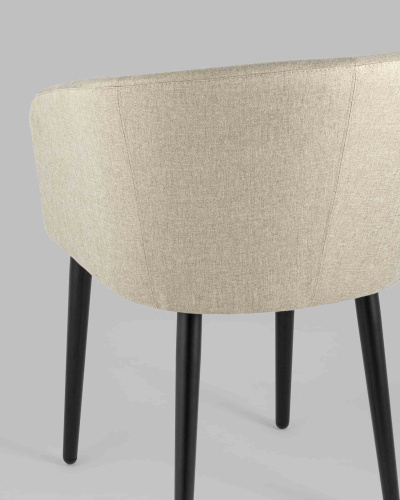 Кресло Ральф рогожка бежевый. Фото №8