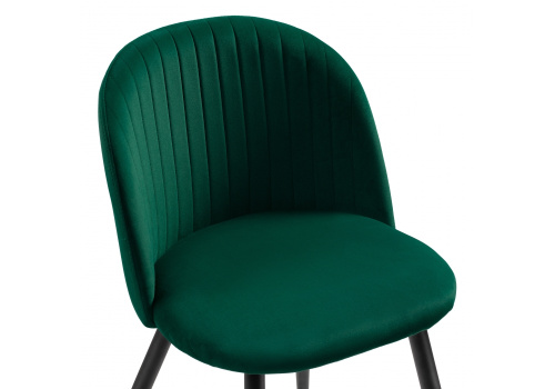 Стул Gabi 1 dark green / black фото Стул Gabi 1 dark green / black. Фото №4