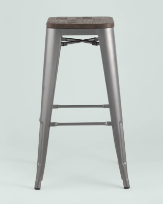 Стул полубарный Диего велюр пыльно-синий. Фото №5